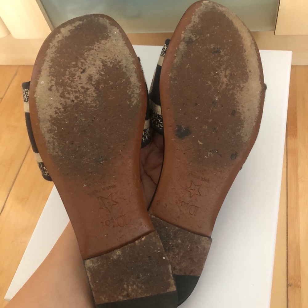 Christian Dior Navy Dway Sandals Size 35 - Picture 3 of 4